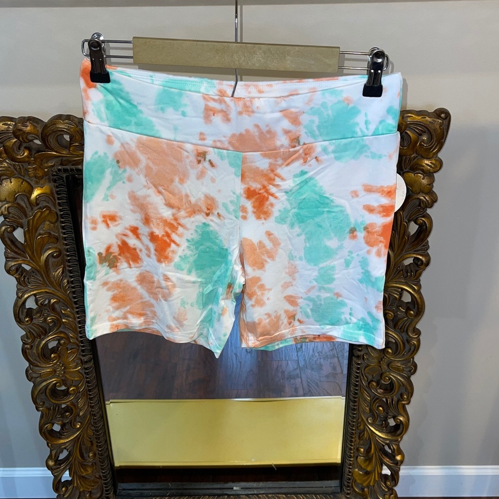 Jolie & Joy Colorful Bike Shorts Ladies Size L